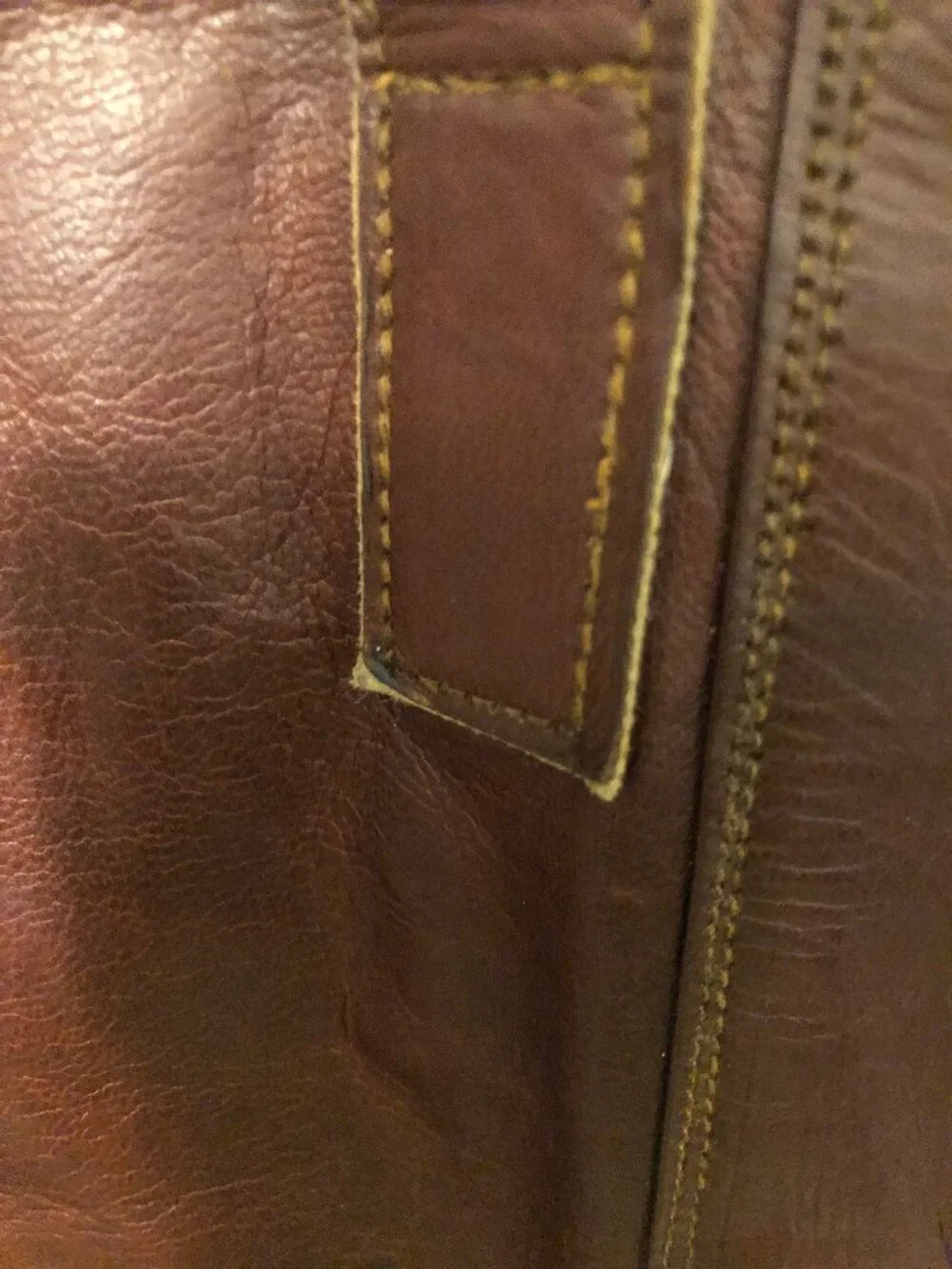 Vintage Leather Tote Bag